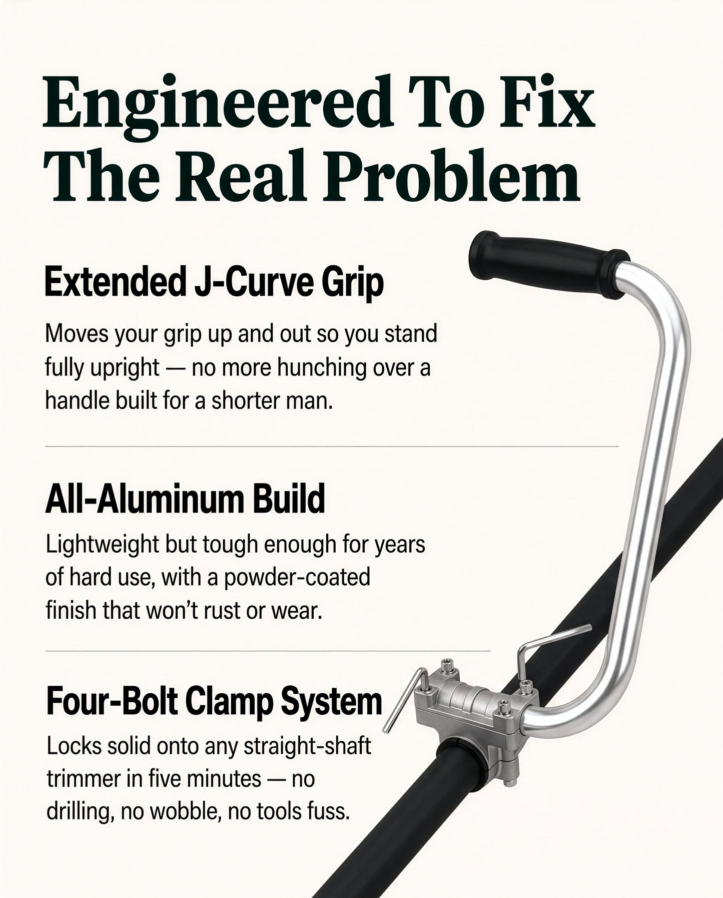 GripForge™ Trimmer Handle